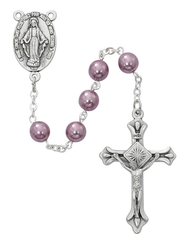 Amethyst Glass Rosaries